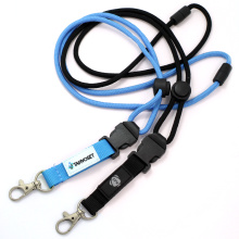 Wholesale Custom Sublimation Printed Logo Nylon Polyester Rope Lanyard